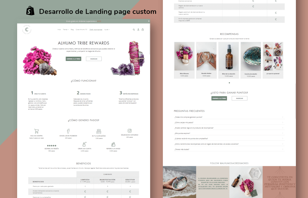 slider_Alhumo Sacred Smokes Landing Pages Custom para Shopify_NECESIDADES A LA MEDIDA